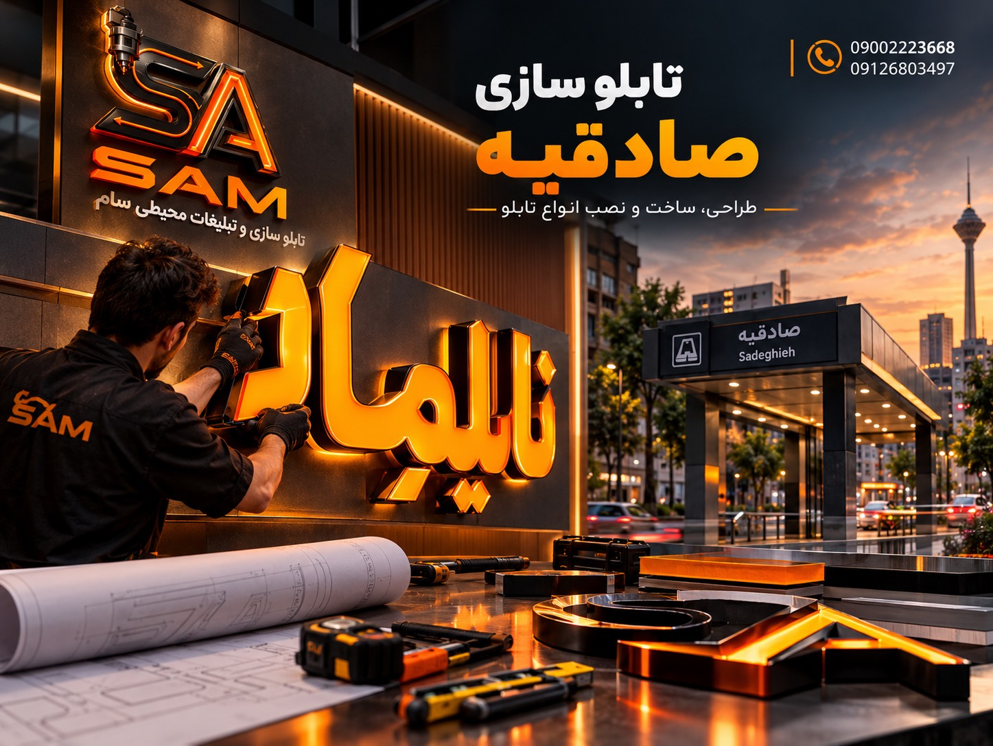 تابلوسازی صادقیه